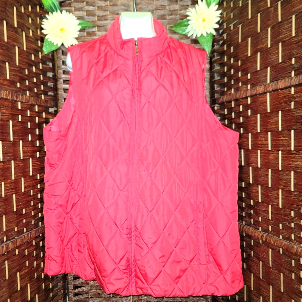 Cg.l.cg Vests Jacket color Red good condition has pockets
